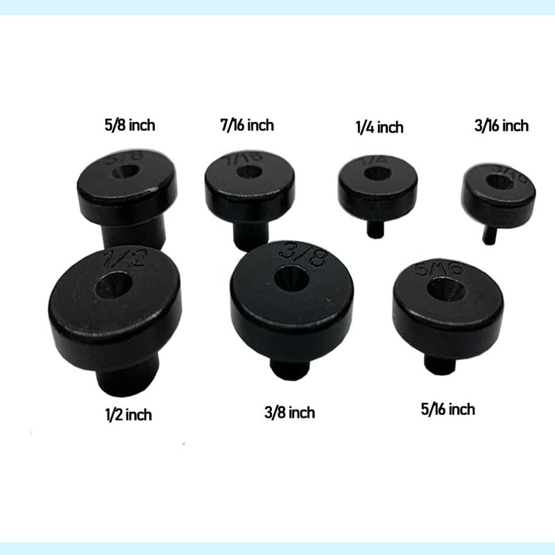 nuwfrog Tubing and Flaring Tool Kit Replacement Head 7 Pc.(3/16,1/4,5/16,3/8,7/16,1/2,5/8 inch) Adapter Kit Expander Flaring - Image 2